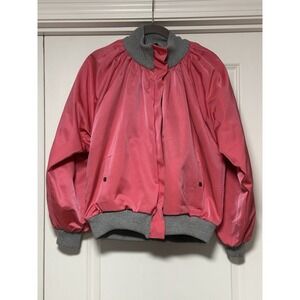 Andrea Bogosian, Bomber Jacket, Pink‎ & Gray, Size XS-S